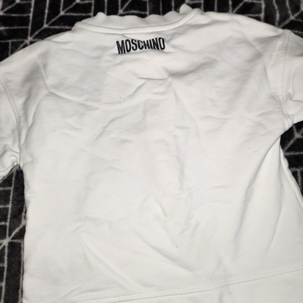 Moschino Kids White Tee with Logo